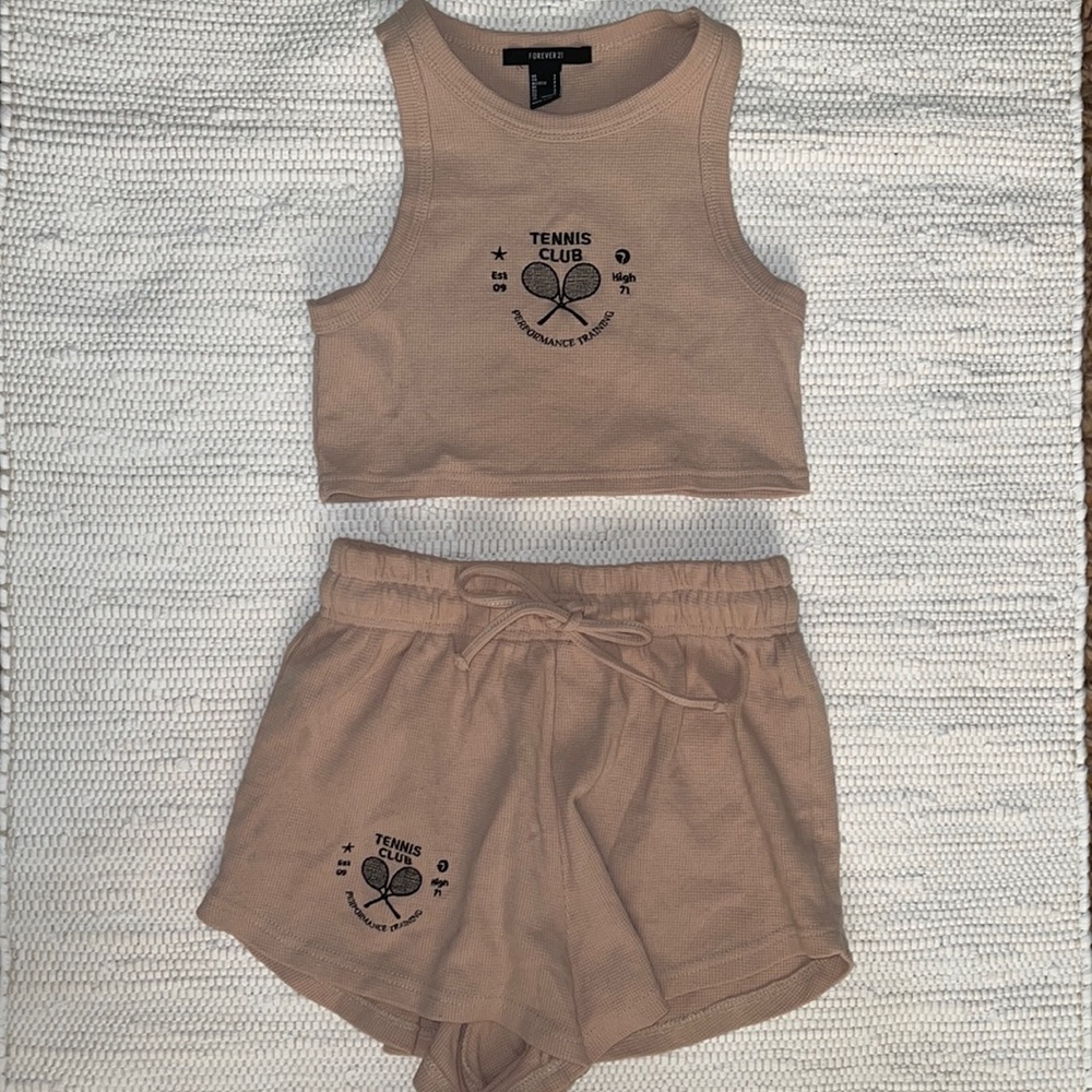 Matching Sweat Short Set